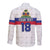 Custom Haiti Football Long Sleeve Button Shirt Ekip foutbol Ayiti