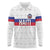 Custom Haiti Football Long Sleeve Polo Shirt Ekip foutbol Ayiti