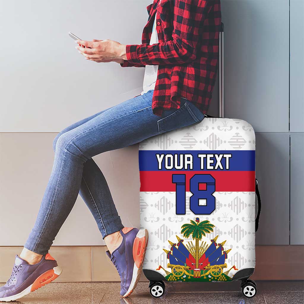 Custom Haiti Football Luggage Cover Ekip foutbol Ayiti