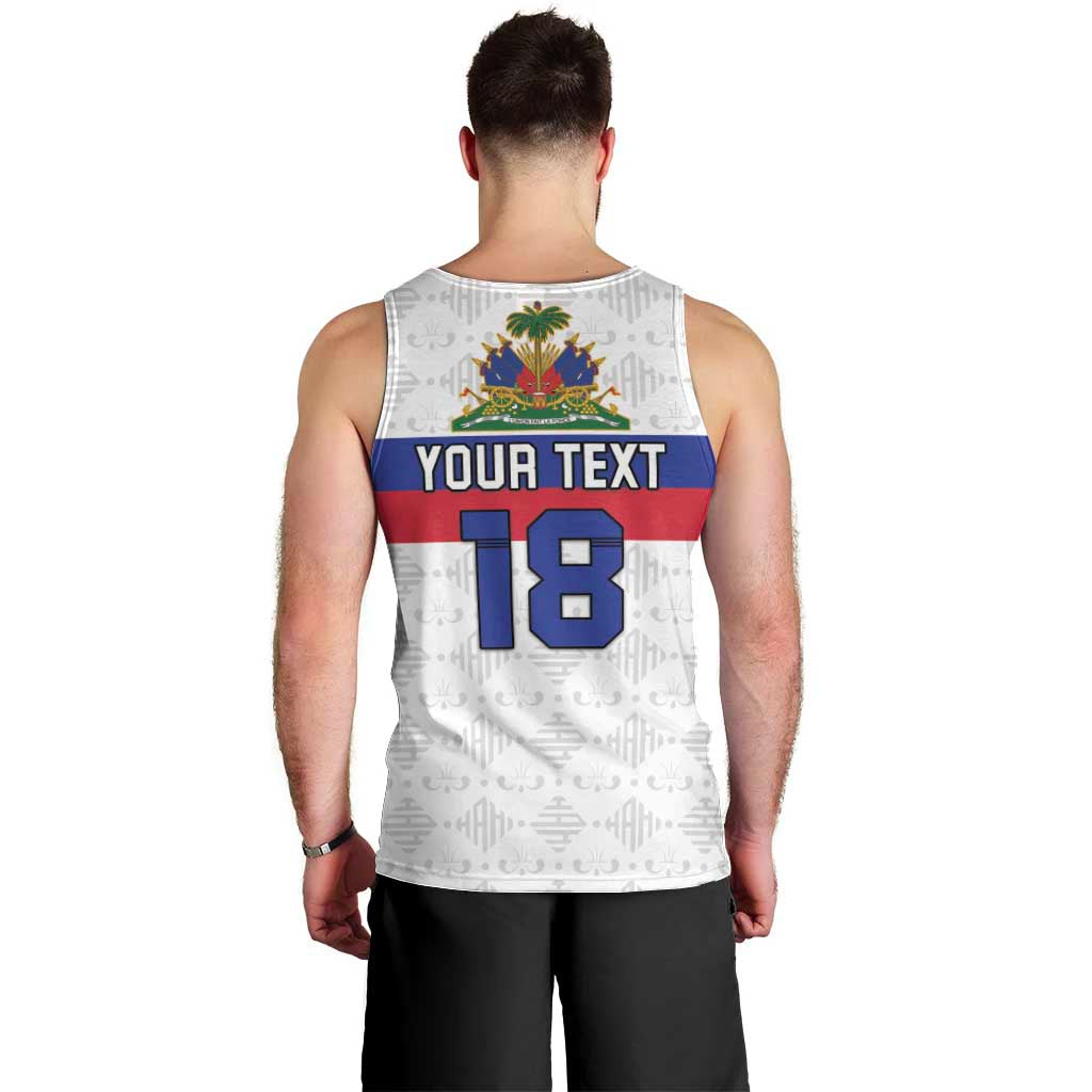 Custom Haiti Football Men Tank Top Ekip foutbol Ayiti