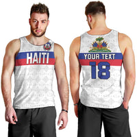 Custom Haiti Football Men Tank Top Ekip foutbol Ayiti