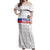 Custom Haiti Football Off Shoulder Maxi Dress Ekip foutbol Ayiti