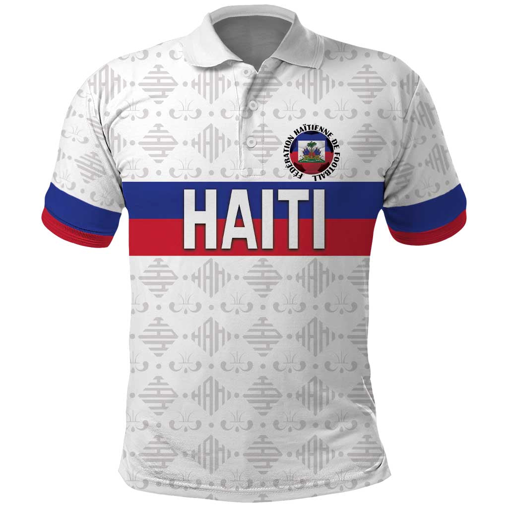 Custom Haiti Football Polo Shirt Ekip foutbol Ayiti