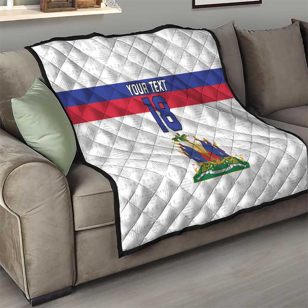 Custom Haiti Football Quilt Ekip foutbol Ayiti