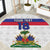 Custom Haiti Football Round Carpet Ekip foutbol Ayiti