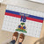 Custom Haiti Football Rubber Doormat Ekip foutbol Ayiti