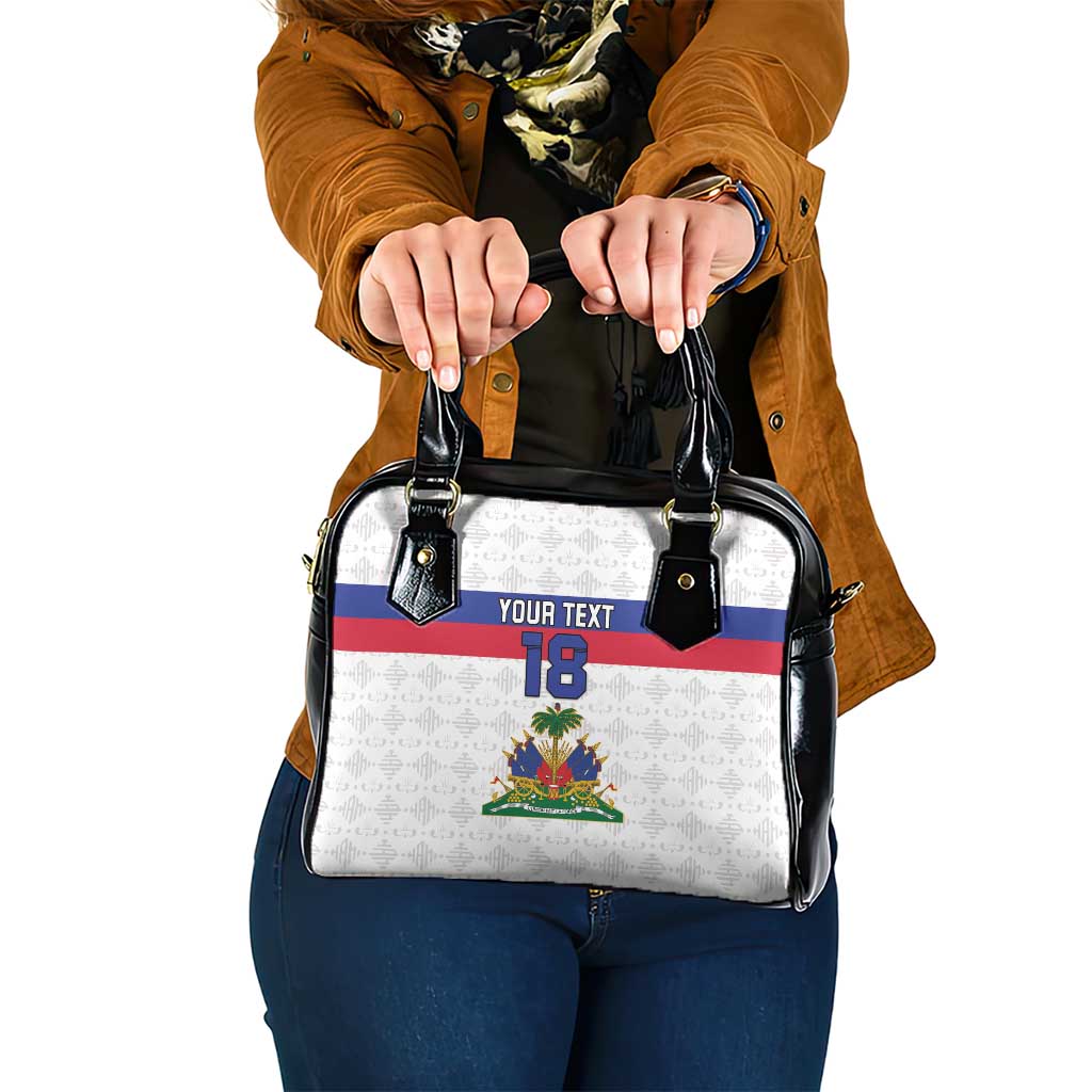 Custom Haiti Football Shoulder Handbag Ekip foutbol Ayiti