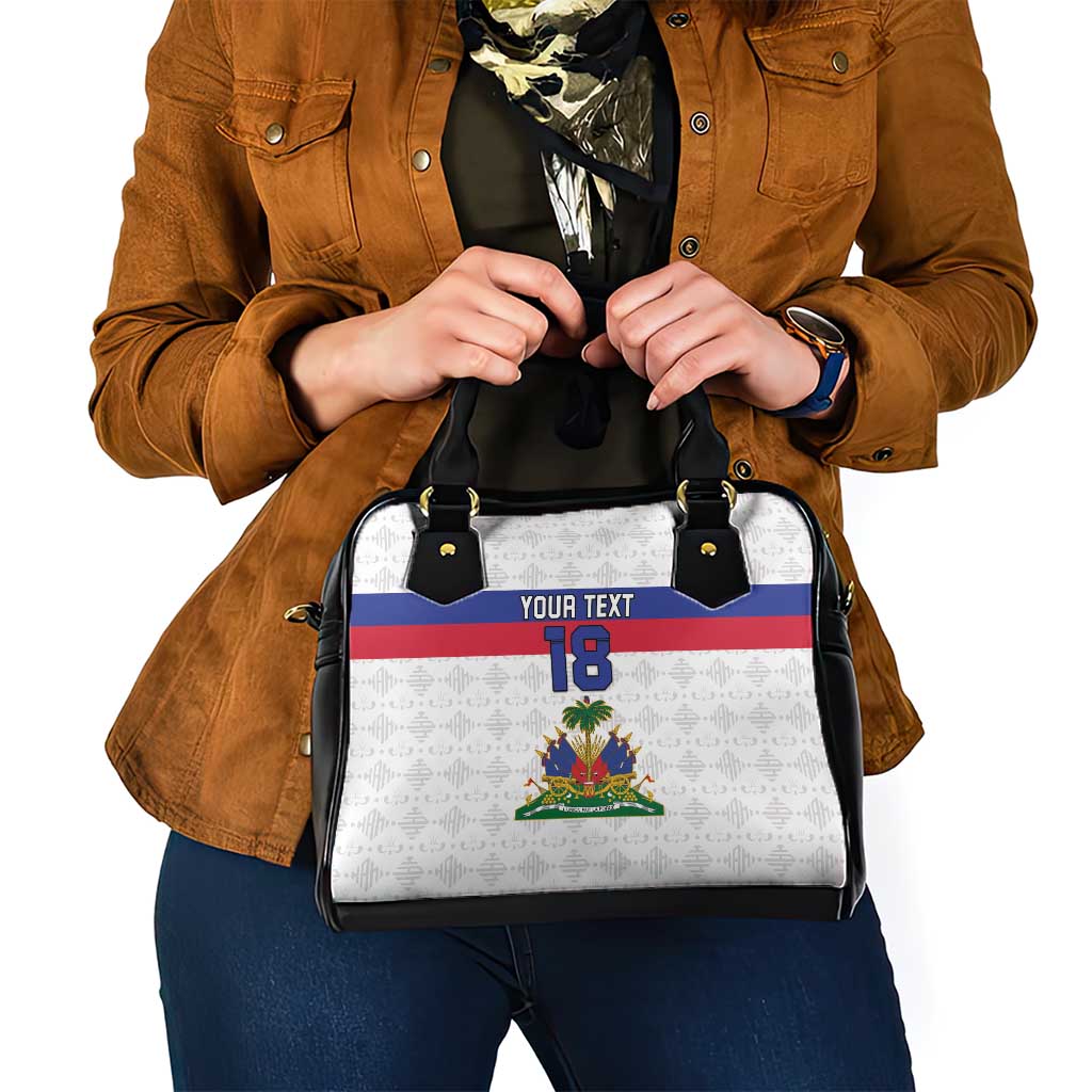 Custom Haiti Football Shoulder Handbag Ekip foutbol Ayiti