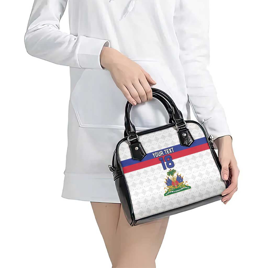 Custom Haiti Football Shoulder Handbag Ekip foutbol Ayiti