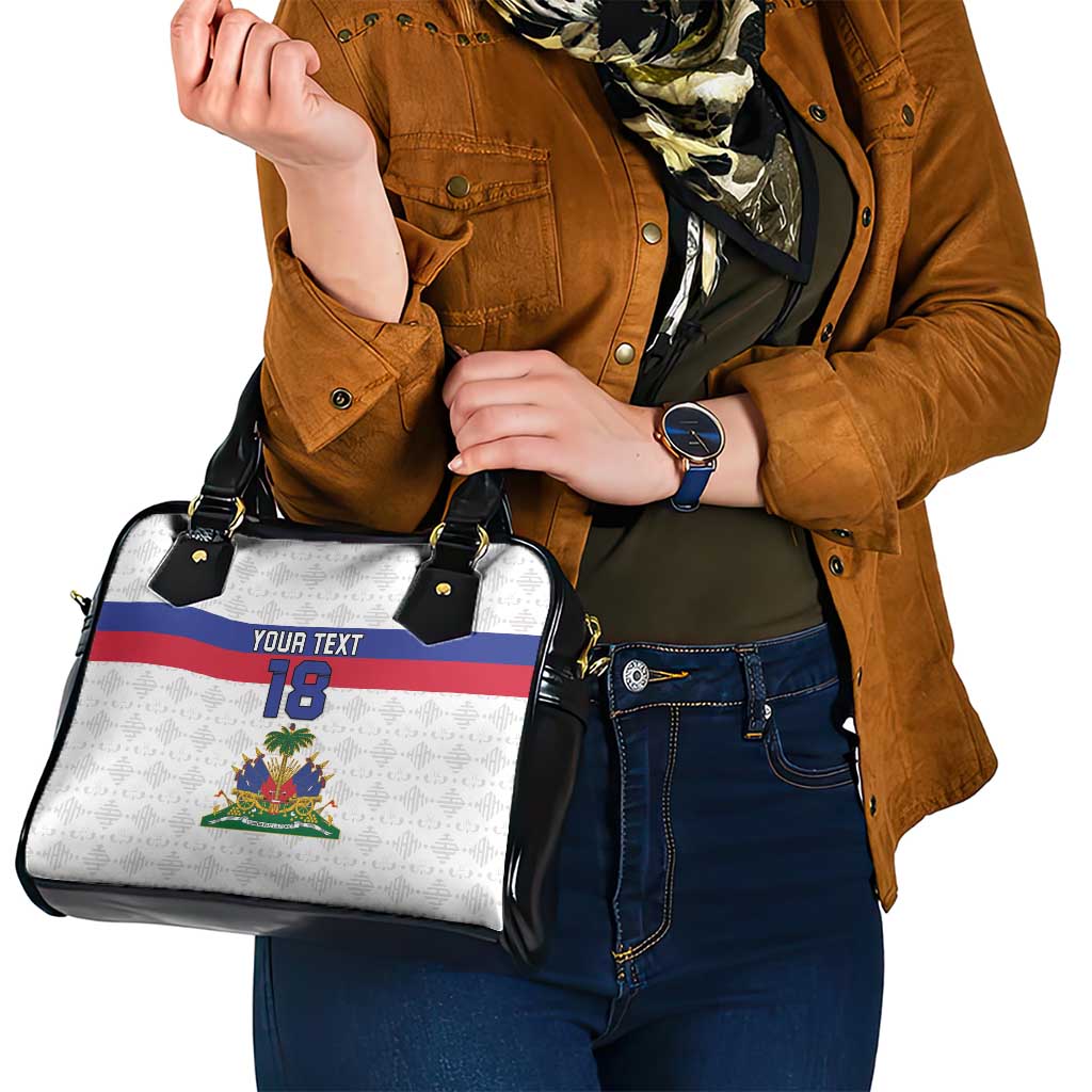 Custom Haiti Football Shoulder Handbag Ekip foutbol Ayiti
