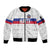 Custom Haiti Football Sleeve Zip Bomber Jacket Ekip foutbol Ayiti