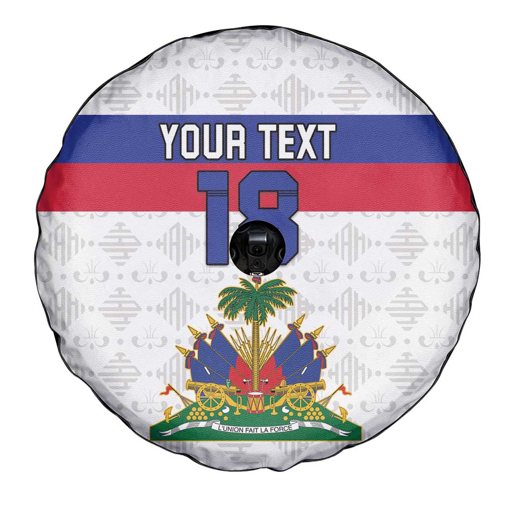 Custom Haiti Football Spare Tire Cover Ekip foutbol Ayiti