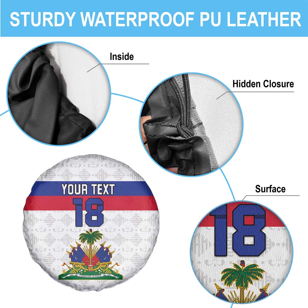 Custom Haiti Football Spare Tire Cover Ekip foutbol Ayiti