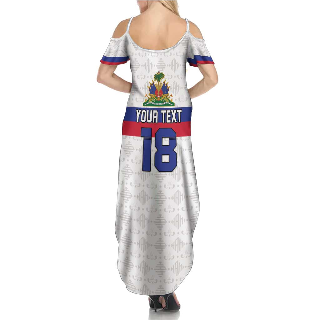 Custom Haiti Football Summer Maxi Dress Ekip foutbol Ayiti