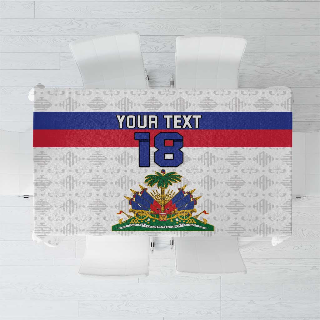 Custom Haiti Football Tablecloth Ekip foutbol Ayiti