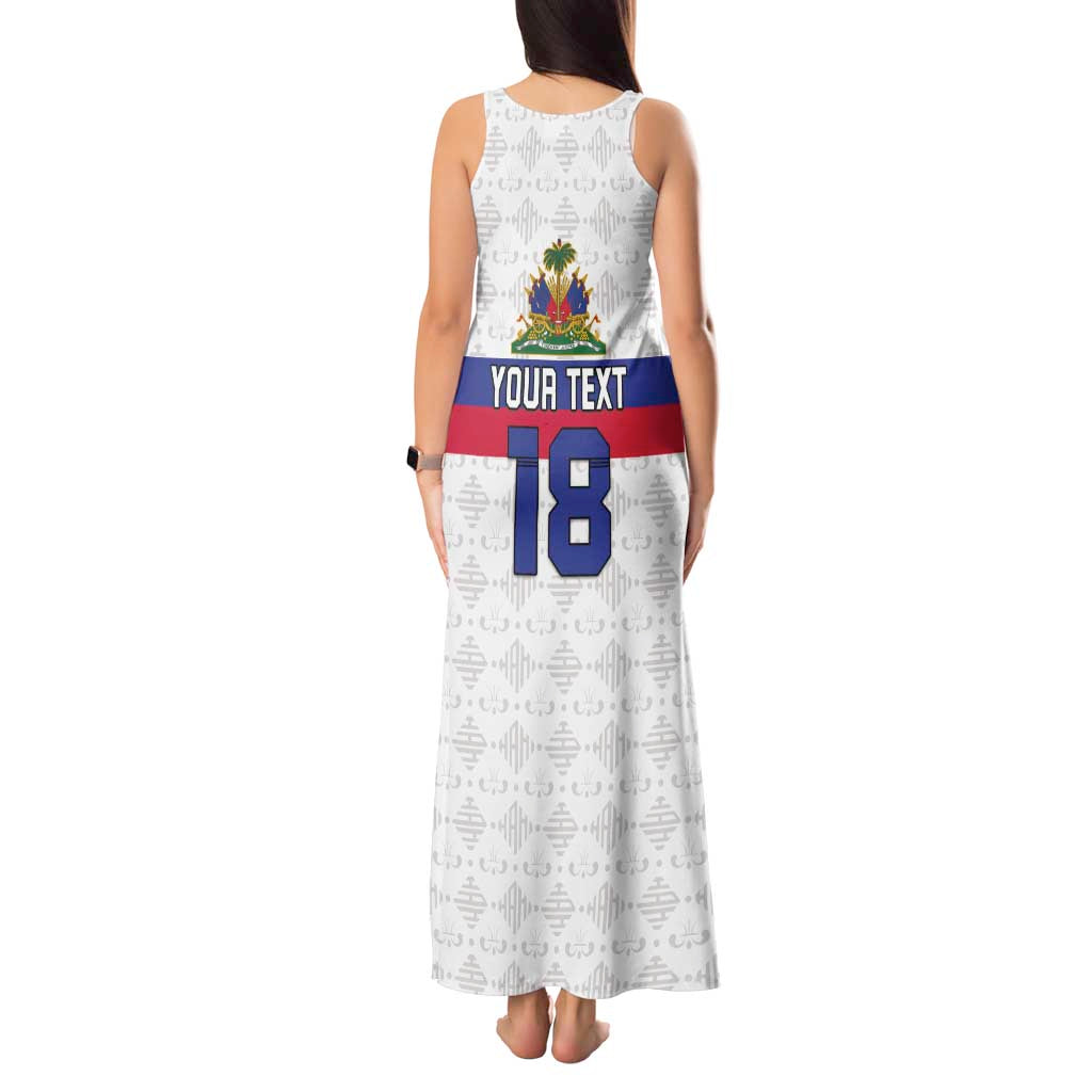 Custom Haiti Football Tank Maxi Dress Ekip foutbol Ayiti