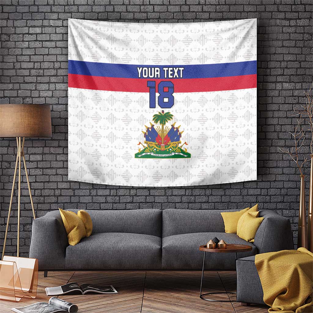 Custom Haiti Football Tapestry Ekip foutbol Ayiti