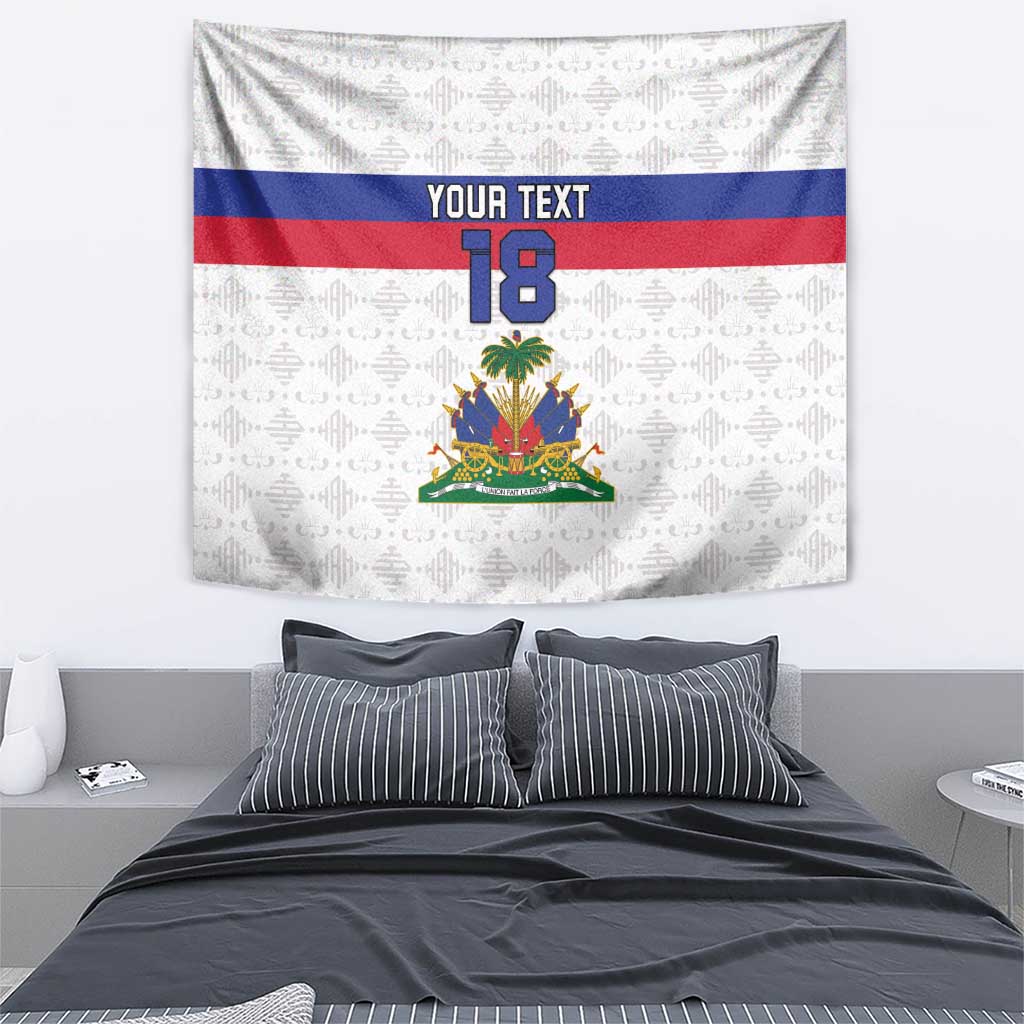 Custom Haiti Football Tapestry Ekip foutbol Ayiti