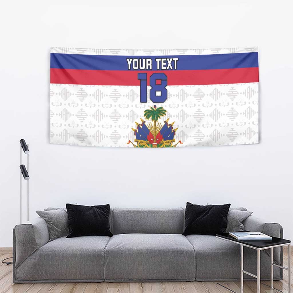 Custom Haiti Football Tapestry Ekip foutbol Ayiti