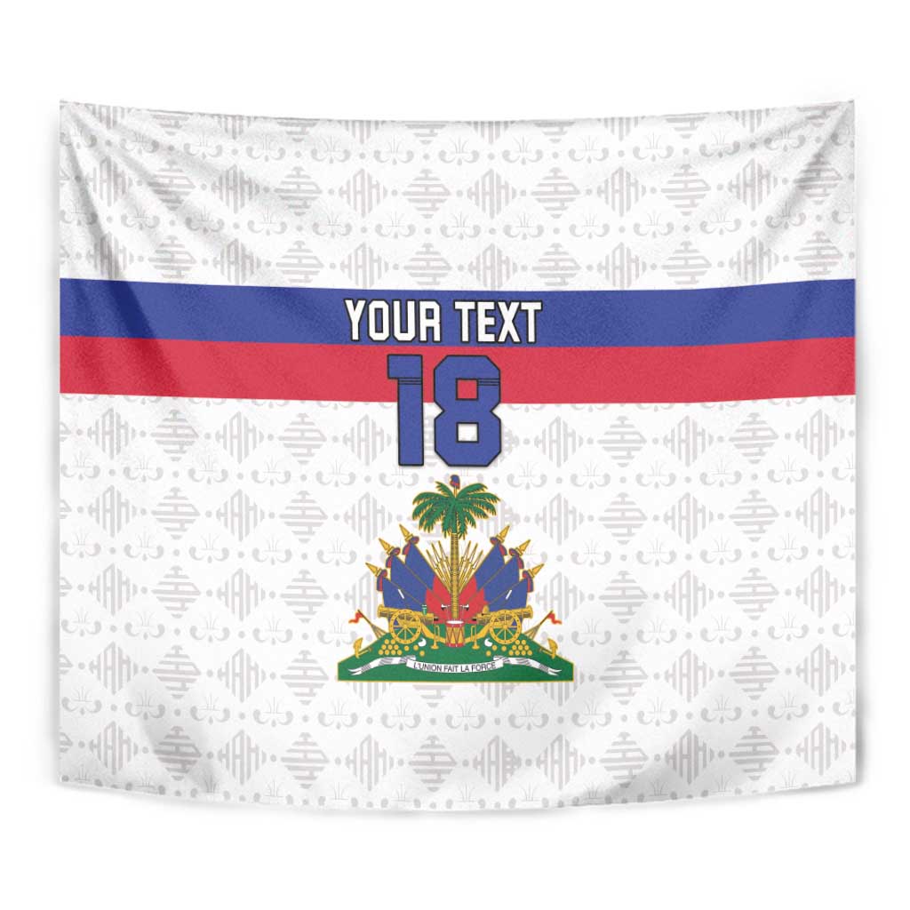 Custom Haiti Football Tapestry Ekip foutbol Ayiti