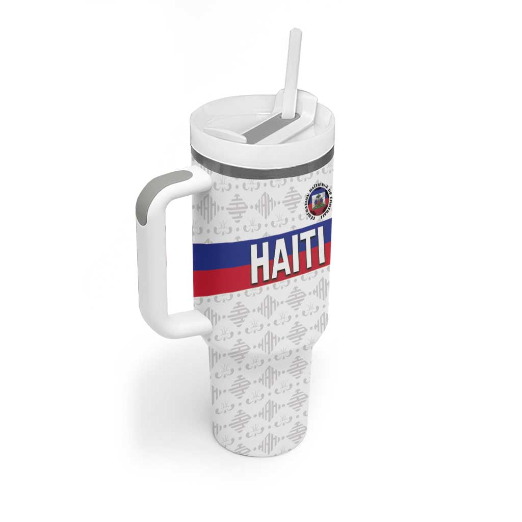 Custom Haiti Football Tumbler With Handle Ekip foutbol Ayiti