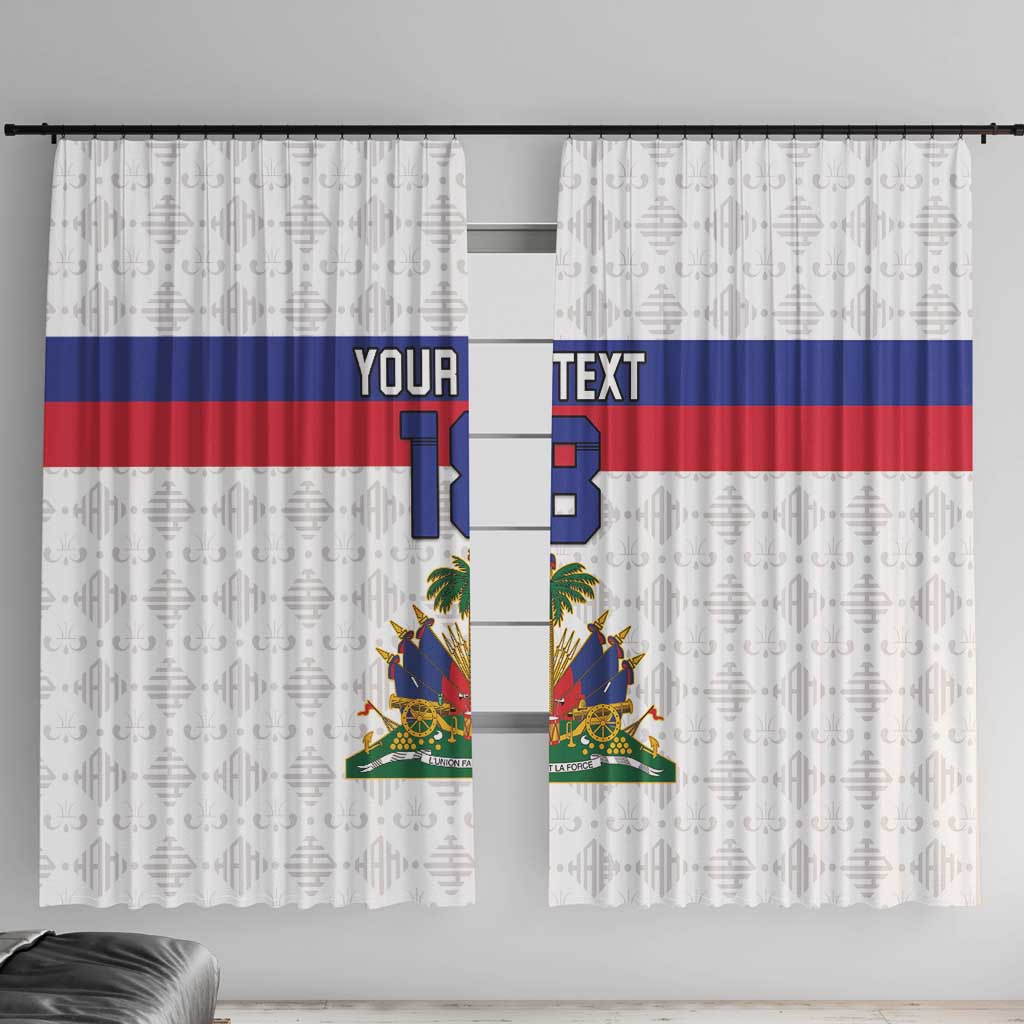 Custom Haiti Football Window Curtain Ekip foutbol Ayiti