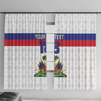 Custom Haiti Football Window Curtain Ekip foutbol Ayiti