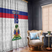 Custom Haiti Football Window Curtain Ekip foutbol Ayiti