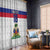 Custom Haiti Football Window Curtain Ekip foutbol Ayiti