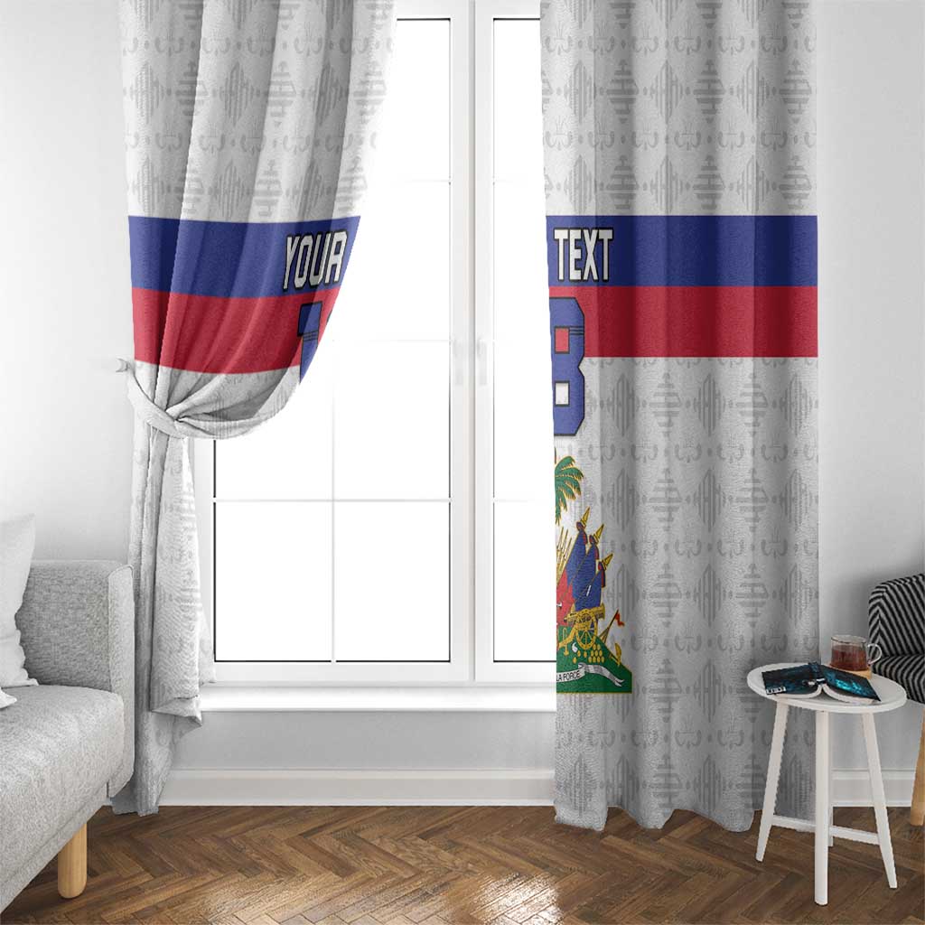 Custom Haiti Football Window Curtain Ekip foutbol Ayiti