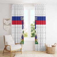 Custom Haiti Football Window Curtain Ekip foutbol Ayiti