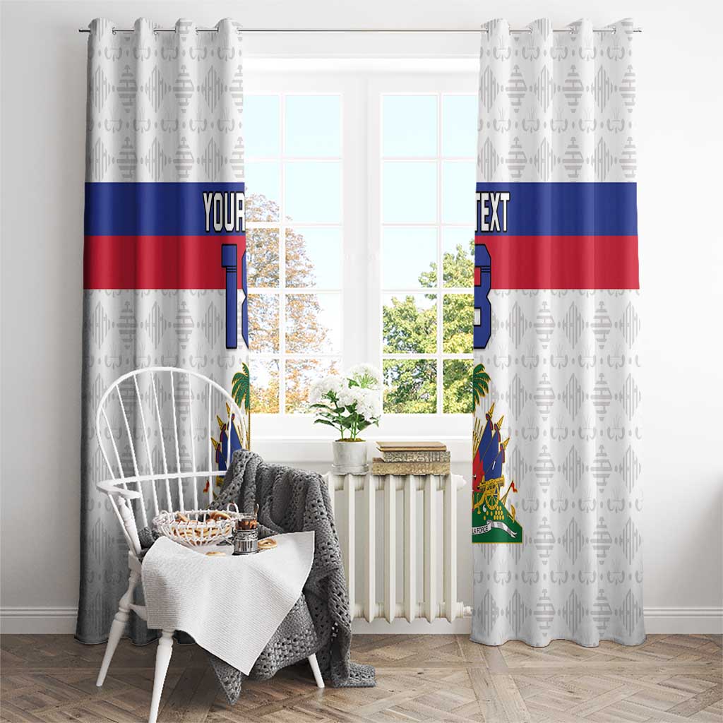Custom Haiti Football Window Curtain Ekip foutbol Ayiti