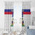 Custom Haiti Football Window Curtain Ekip foutbol Ayiti
