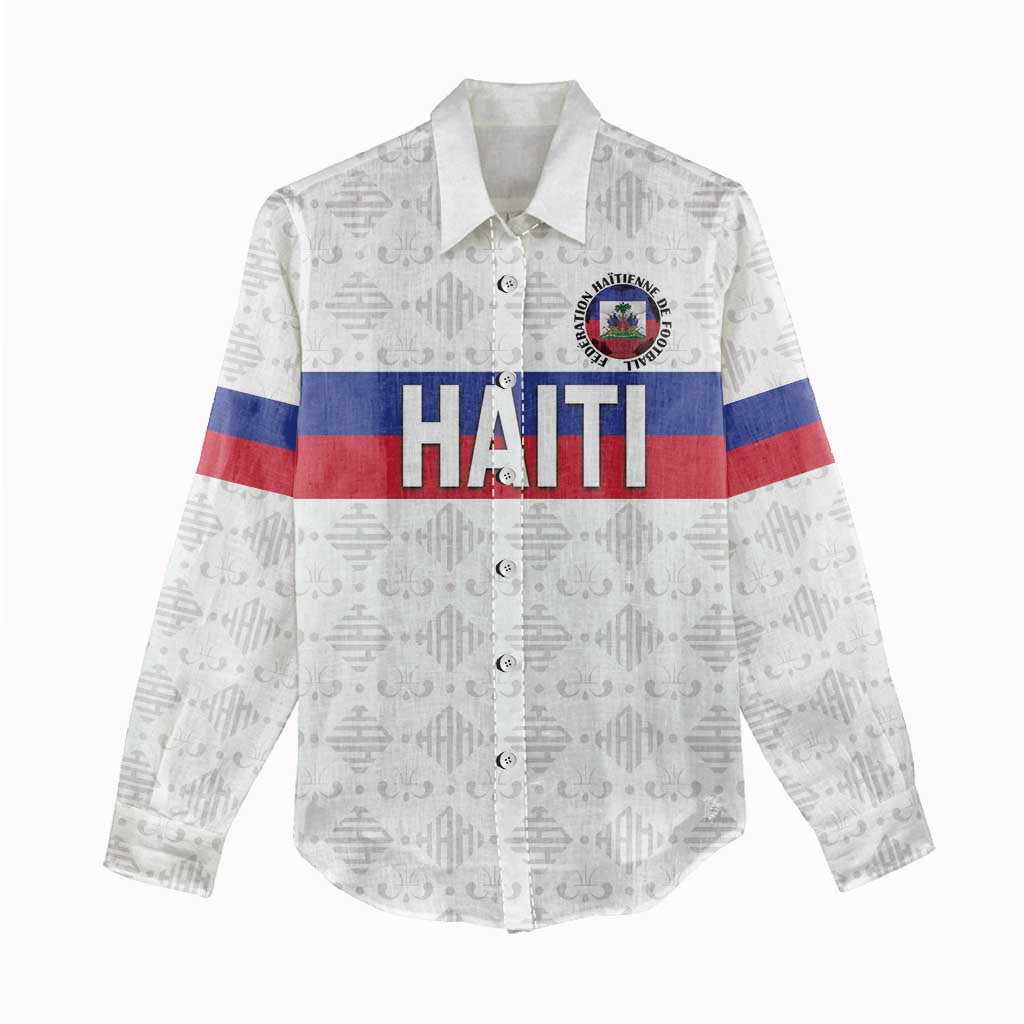 Custom Haiti Football Women Casual Shirt Ekip foutbol Ayiti