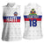 Custom Haiti Football Women Sleeveless Polo Shirt Ekip foutbol Ayiti