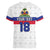 Custom Haiti Football Women V-Neck T-Shirt Ekip foutbol Ayiti