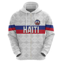 Custom Haiti Football Zip Hoodie Ekip foutbol Ayiti