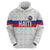 Custom Haiti Football Zip Hoodie Ekip foutbol Ayiti