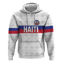 Custom Haiti Football Zip Hoodie Ekip foutbol Ayiti
