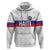 Custom Haiti Football Zip Hoodie Ekip foutbol Ayiti