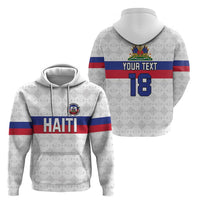 Custom Haiti Football Zip Hoodie Ekip foutbol Ayiti