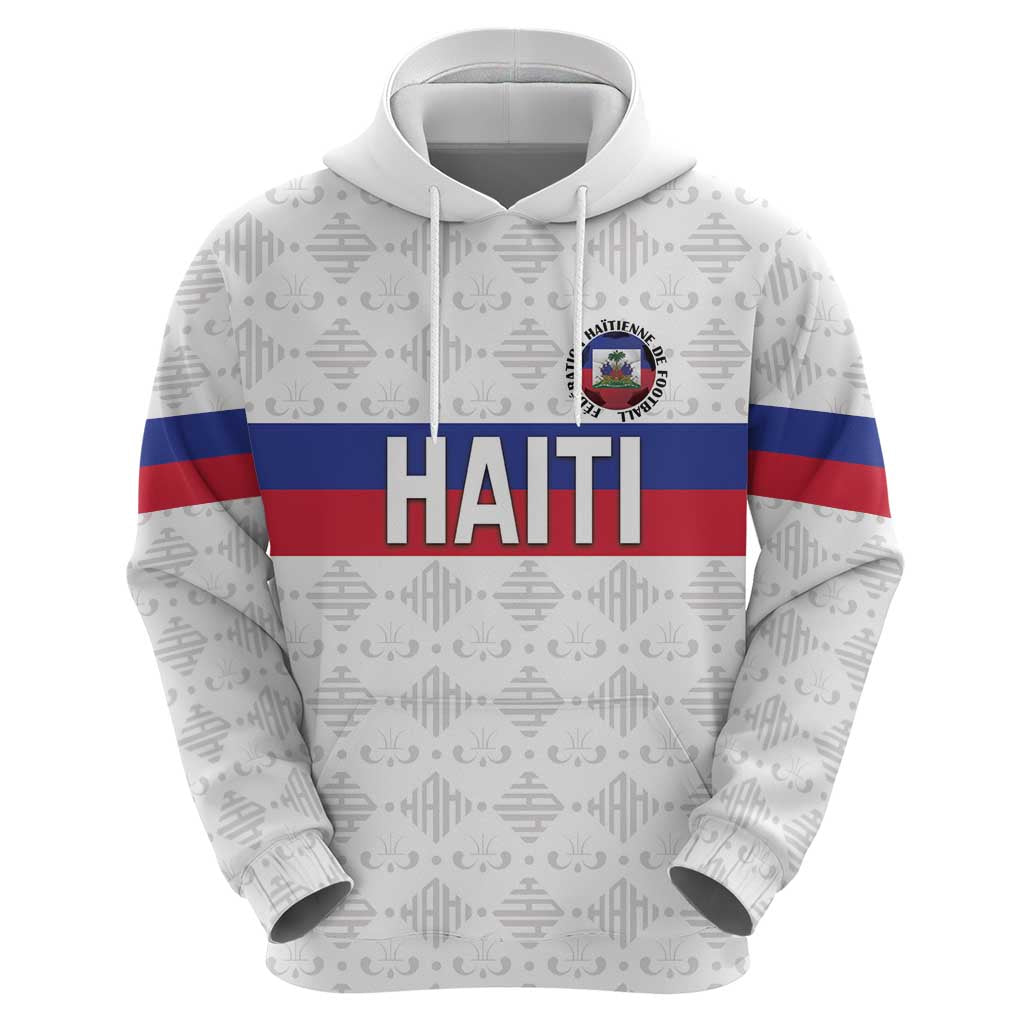 Custom Haiti Football Zip Hoodie Ekip foutbol Ayiti
