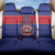 Custom Haiti Football Back Car Seat Cover Le Rouge et Bleu Sporty Style