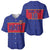 Custom Haiti Football Baseball Jersey Le Rouge et Bleu Sporty Style