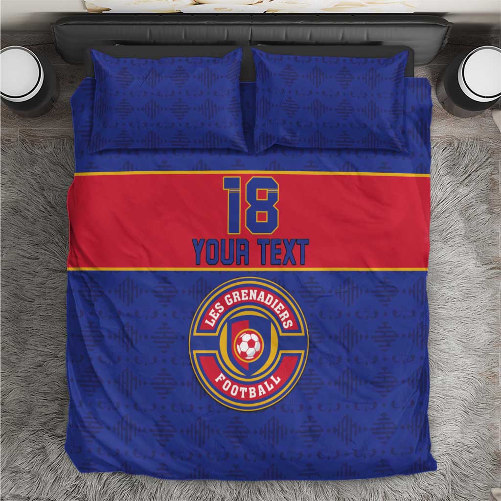 Custom Haiti Football Bedding Set Le Rouge et Bleu Sporty Style