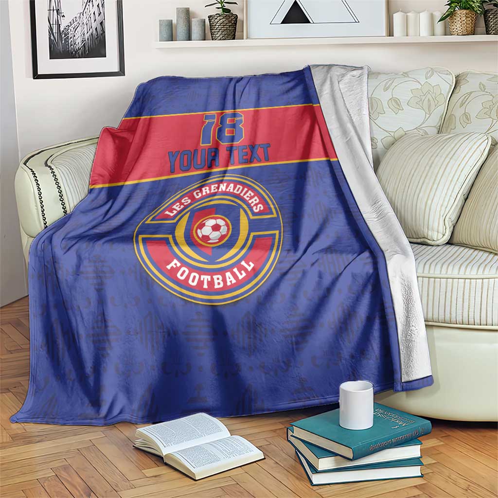 Custom Haiti Football Blanket Le Rouge et Bleu Sporty Style