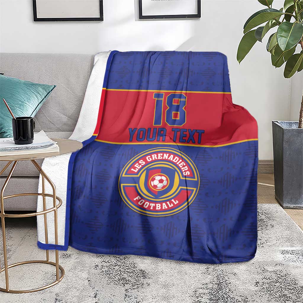Custom Haiti Football Blanket Le Rouge et Bleu Sporty Style