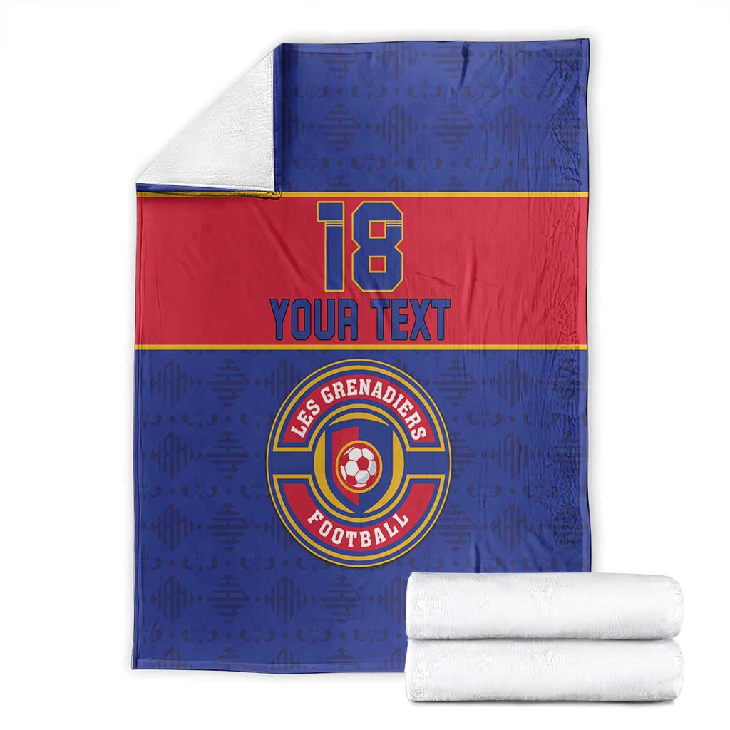Custom Haiti Football Blanket Le Rouge et Bleu Sporty Style
