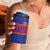 Custom Haiti Football 4 in 1 Can Cooler Tumbler Le Rouge et Bleu Sporty Style