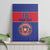 Custom Haiti Football Canvas Wall Art Le Rouge et Bleu Sporty Style